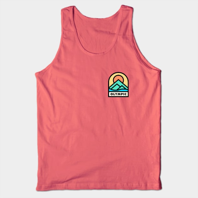 Olympic Peninusla Retro Badge Tank Top by modeoftravel